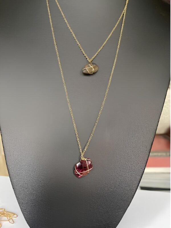 24 Green and pink tourmaline