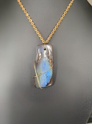 Black Boulder Opal