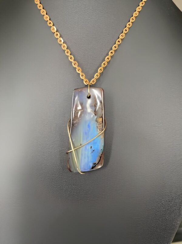 Black Boulder Opal
