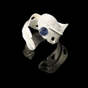 feather small ring sapphire