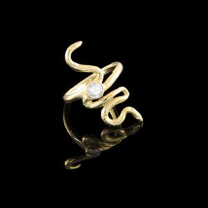 dream snake ring gold