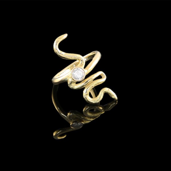 dream snake ring gold