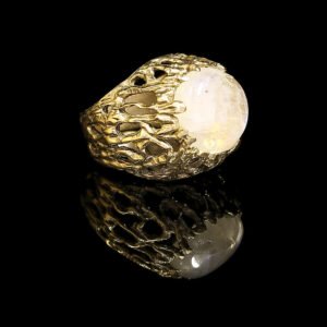 elemental ring 3 stone white gold